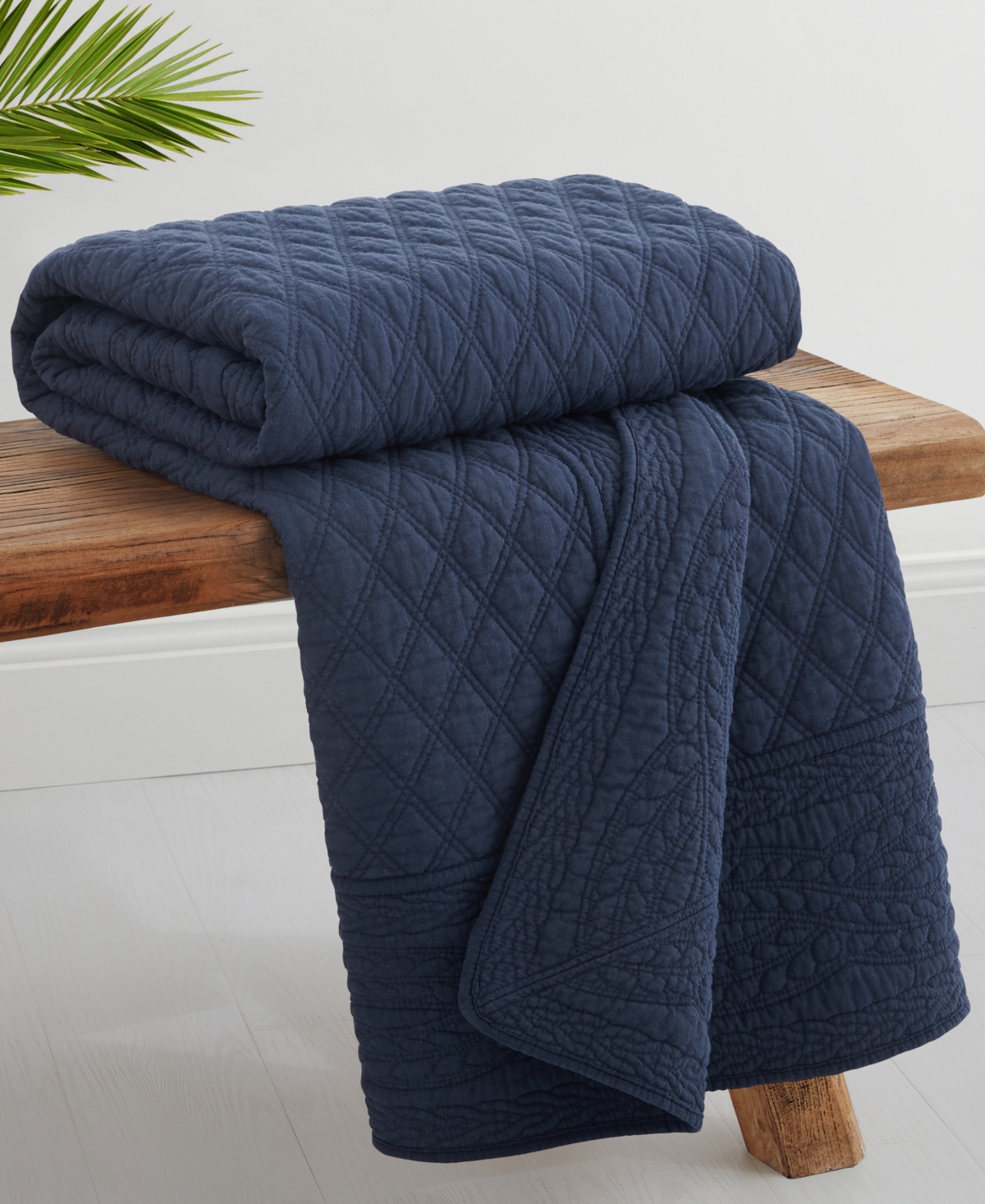 Levtex Ballou Enzyme Washed Quilted Throw, 50" x 60"