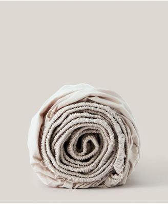 Organic Cotton Cool-Air Percale Fitted Sheet - California  King