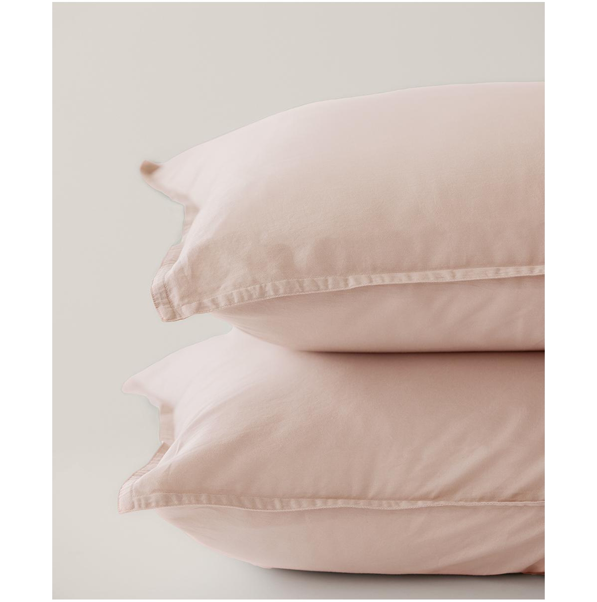 Organic Cotton Room Service Sateen Sham 2-Pack - Standard - Dove grey