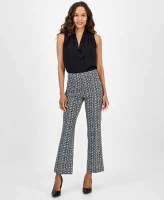 Womens Printed Cool Crepe Pull On Pants Xs P Xxl