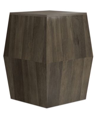 22" Mango Wood Terry Side Table