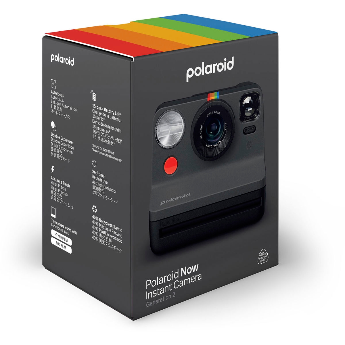 Polaroid Now Instant Camera Generation 2 (Black)