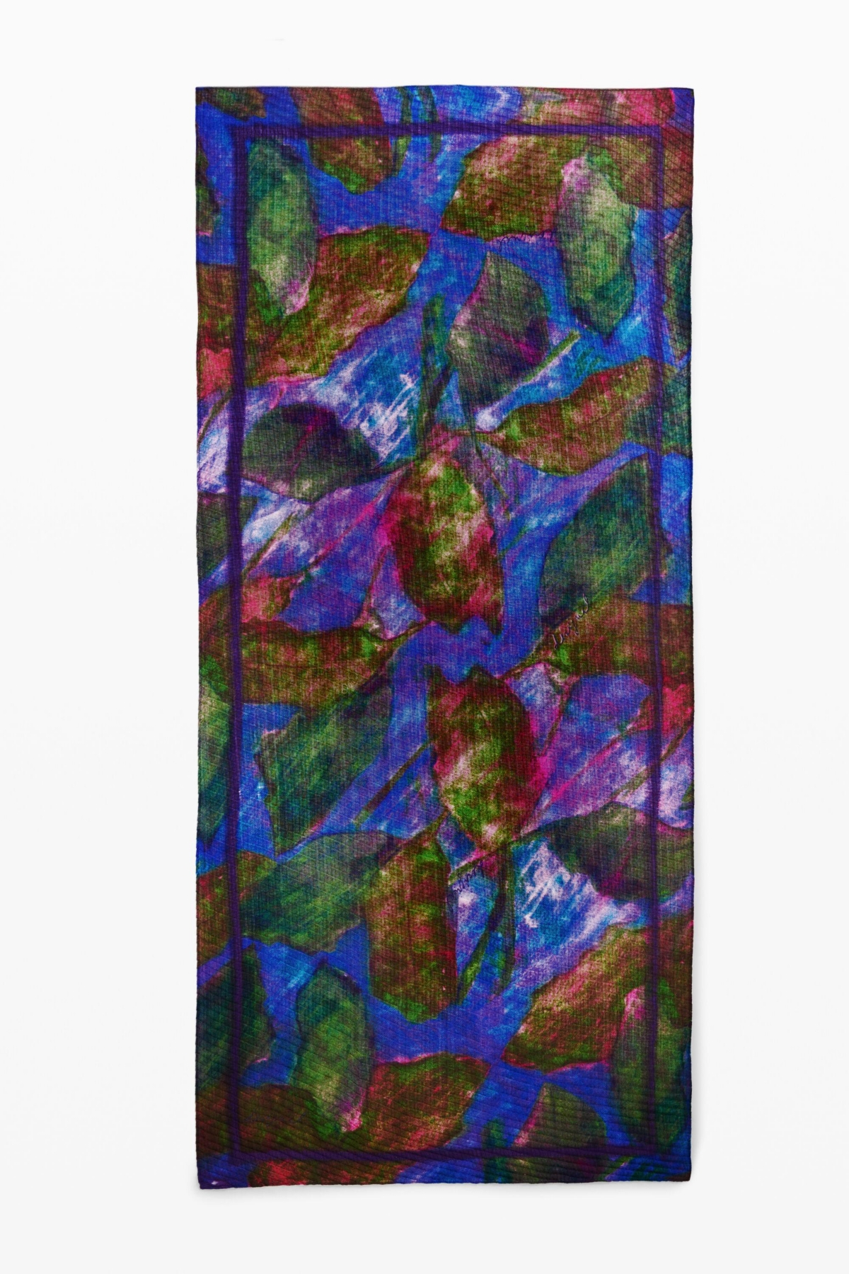 Women's Leaf scarf - Purple