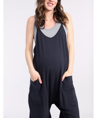Women's Sleeveless Relaxed Fit Maternity Jumpsuit