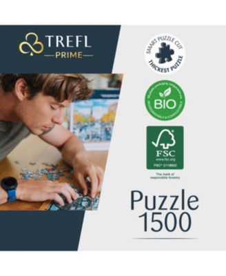 Prime 1500 Piece Puzzle - Aerial Mindblow: At the End of the Road