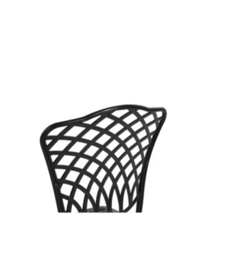 Streamdale Rustproof Patio Bistro Set 2 Chairs, Round Table w/ Cushions