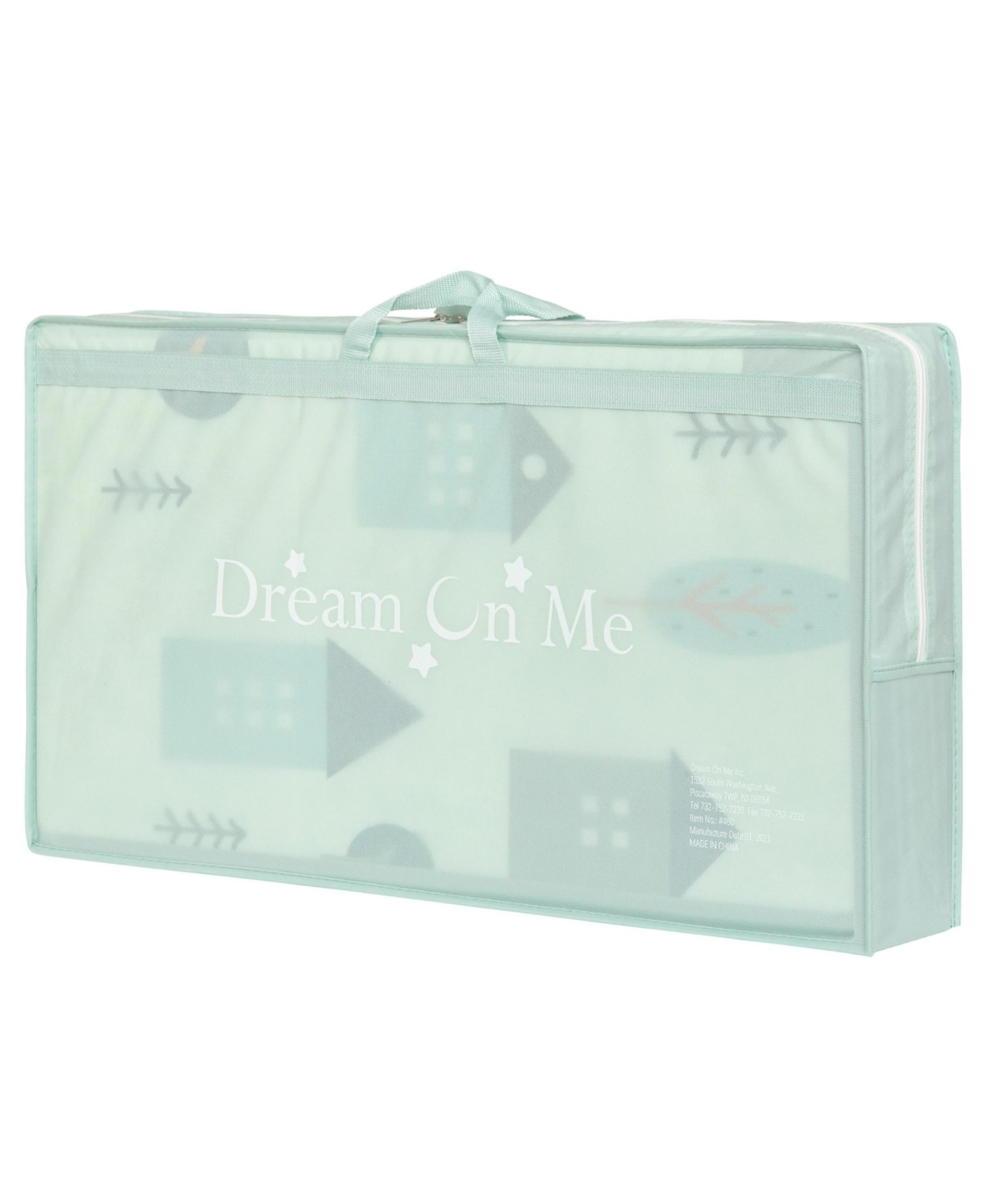 Dream On Me Play Time Reversible & Water-resistant Baby Mat, Cloud Jungle Bear Print
