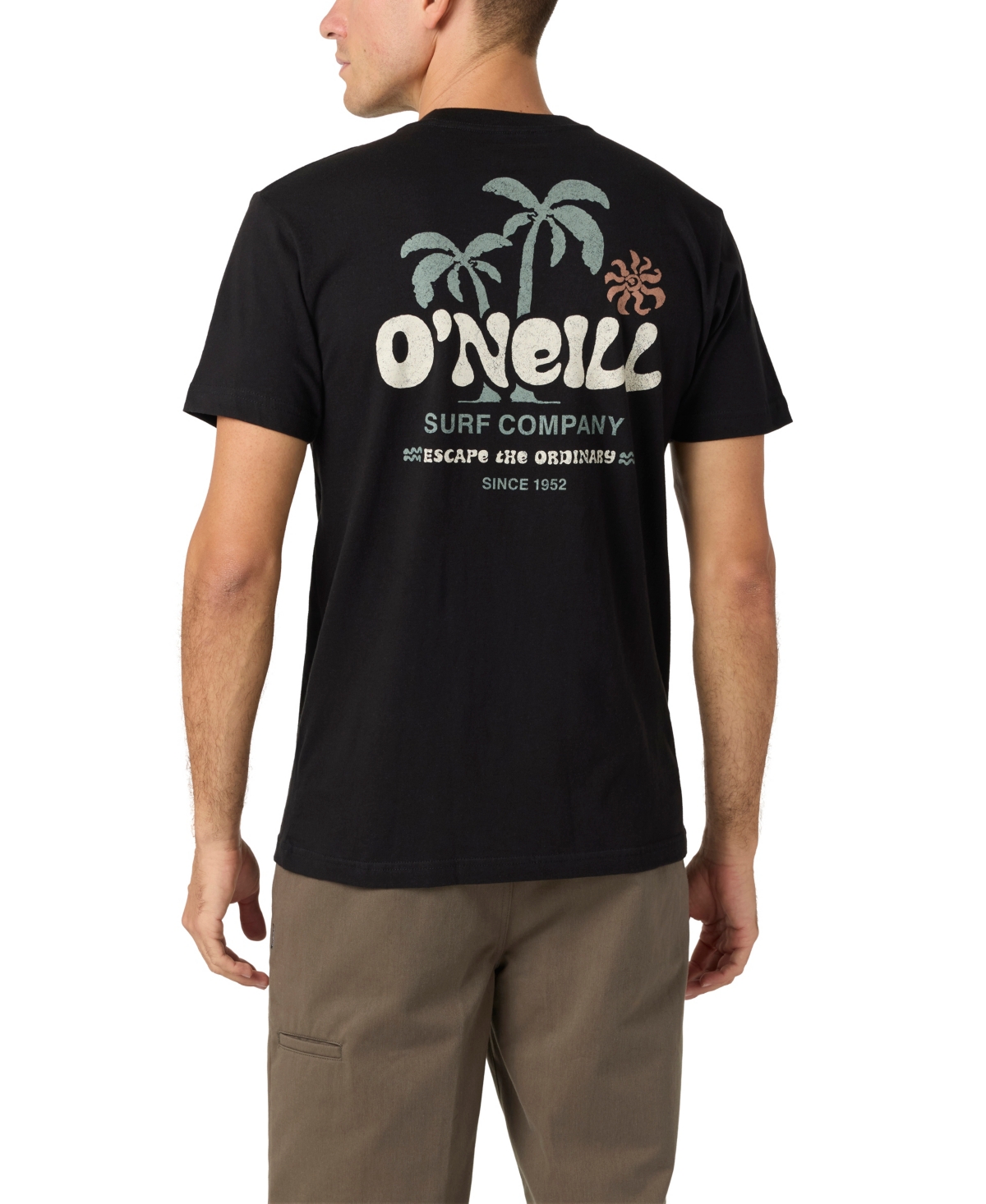 Men's Loose Short Sleeve T-Shirt - Black
