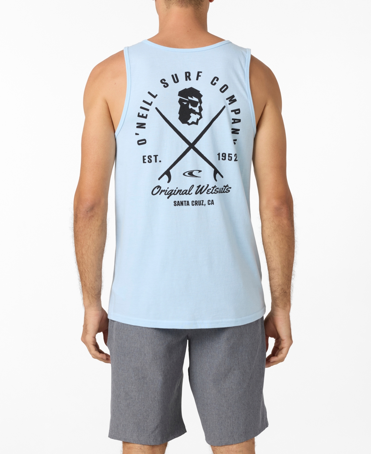 Men's Privateer Tank Top - Sky blue heather