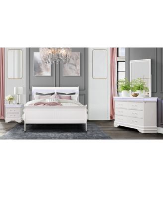 Solid Wood Five-Drawer Chest with LED Lighting for Bedroom Storage