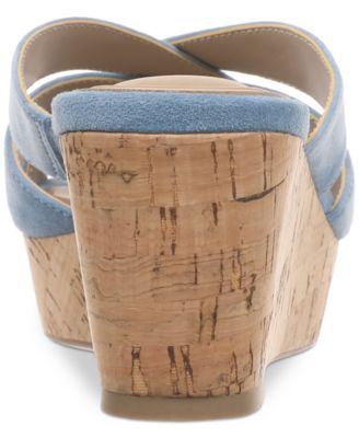 Women's Juliaa Strappy Cork Platform Wedge Sandals, Created for Macy's