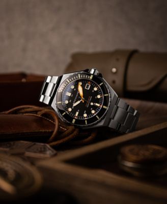 Men's Dumas Automatic Solid Stainless Steel Bracelet Watch, 44mm