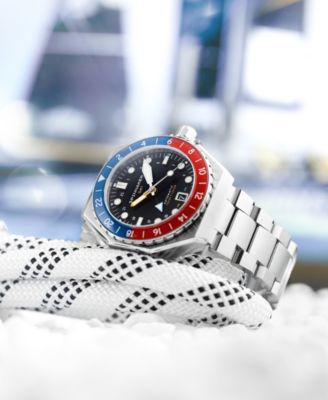 Men's Dumas GMT Automatic Solid Stainless Steel Bracelet Watch, 44mm