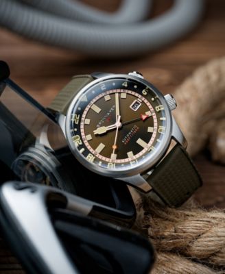 Men's Bradner GMT Automatic Solid Stainless Steel Bracelet Watch, 42mm