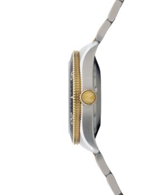 Men's Croft 42 Skeleton Automatic Two Tone Solid Stainless Steel Bracelet Watch, 42mm