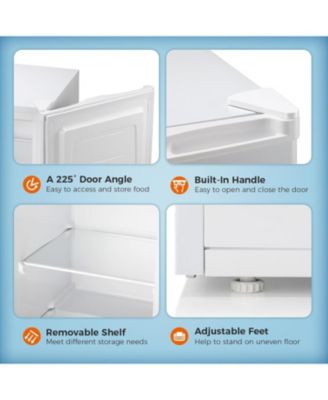 Upright Freezer — 6.0 Cu Ft Deep Freezer with Reversible Door, Removable Shelves, Adjustable Thermostat