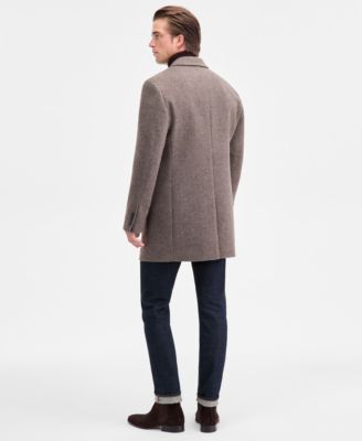 Men's Prosper Wool-Blend Slim Fit Overcoat
