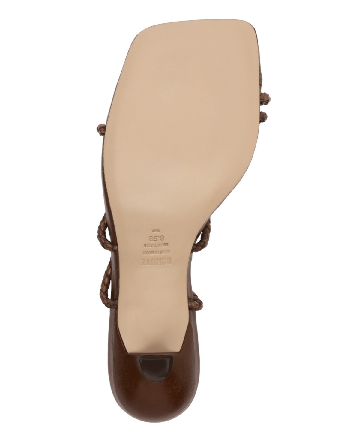 Shop Schutz Women's Kaya Straw Mid Stiletto Heel Sandals In Brown