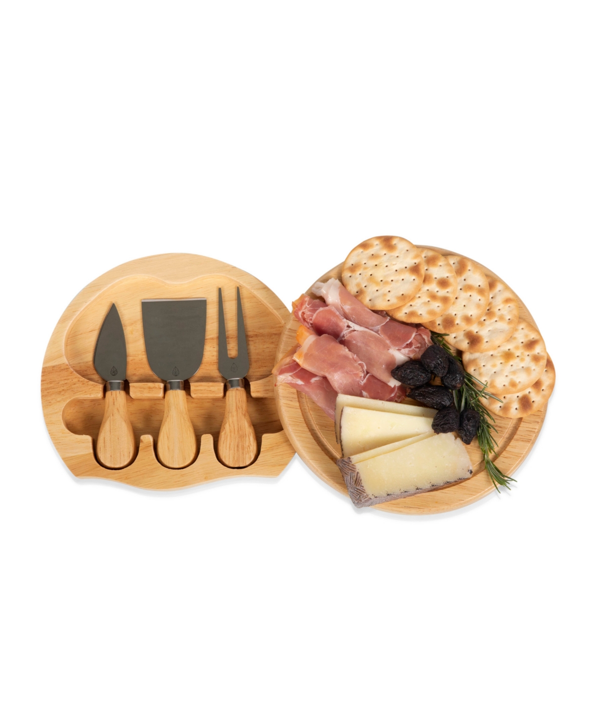 Toscana Disney Winnie The Pooh Brie Cheese Cutting Board Tools, Set Of 4 In Parawood