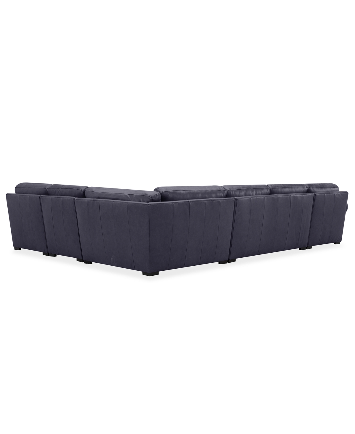 Macy's Radley Roll Arm 152" 5-pc. Leather Wedge Corner Chaise Sectional, Exclusively At