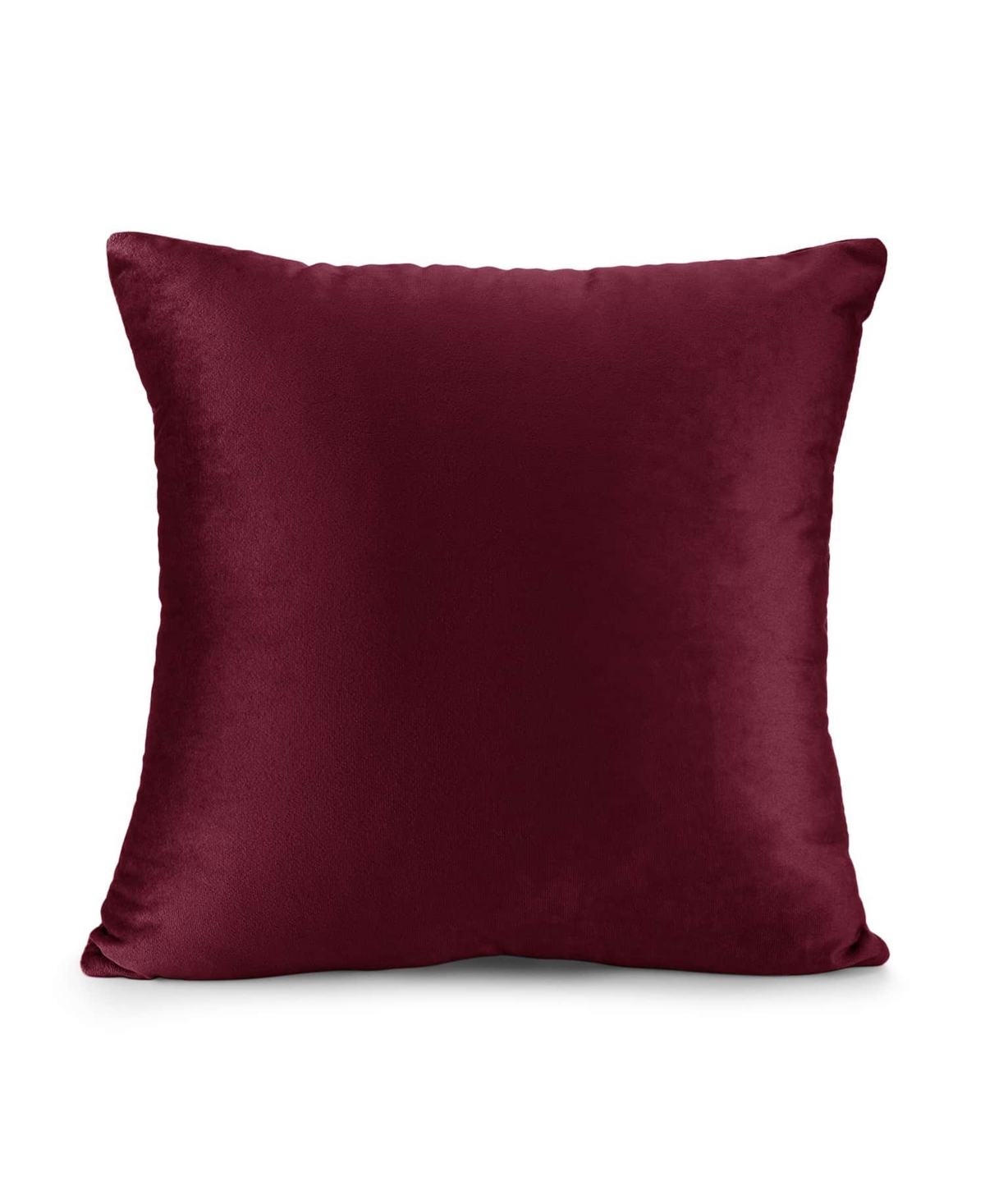 Nestl Elegant 2-pack Velvet Decorative Throw Pillows With Removeable Covers, 18" X 18" In Burgundy