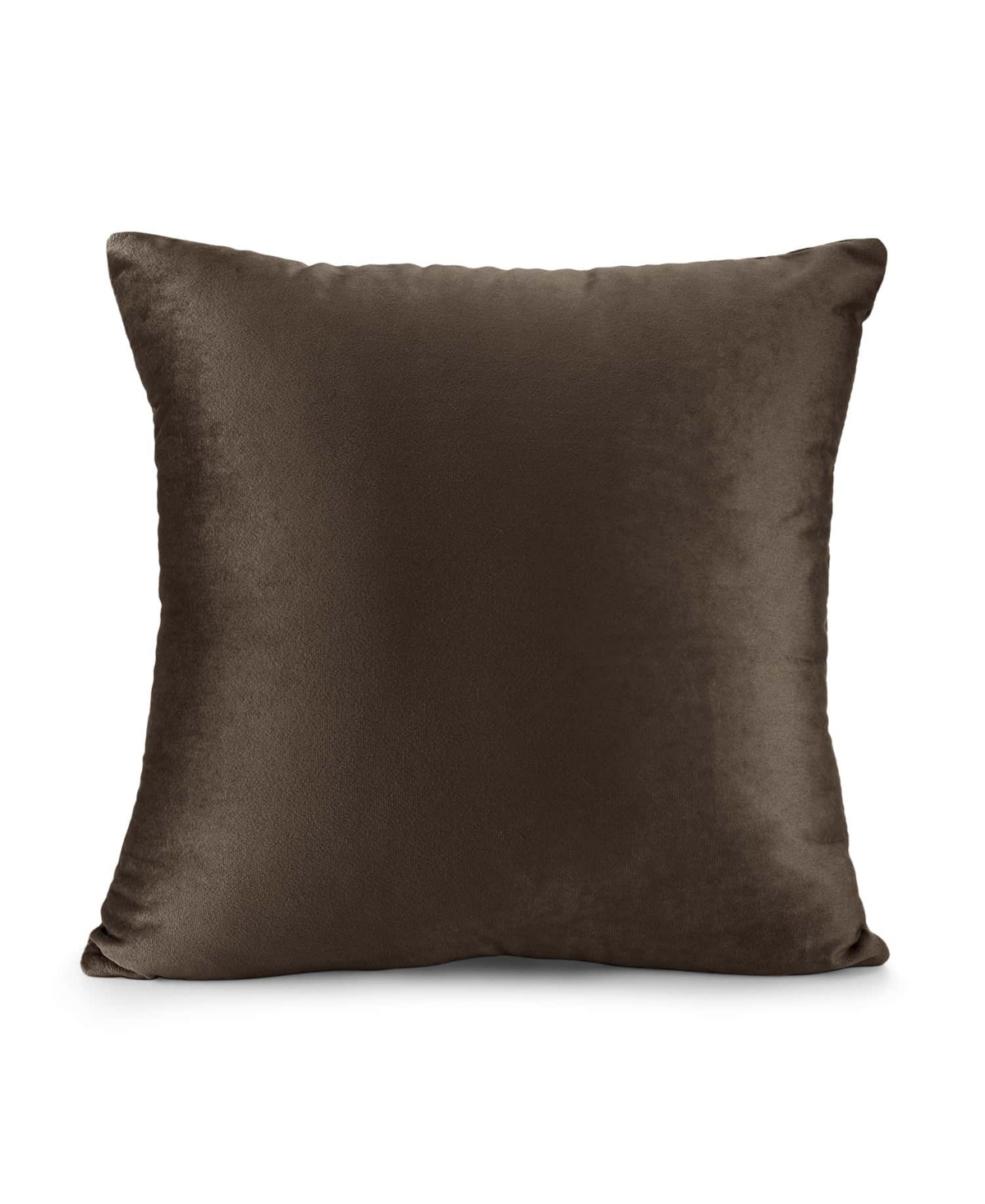 Nestl Elegant 2-pack Velvet Decorative Throw Pillows With Removeable Covers, 20" X 20" In Chocolate Brown