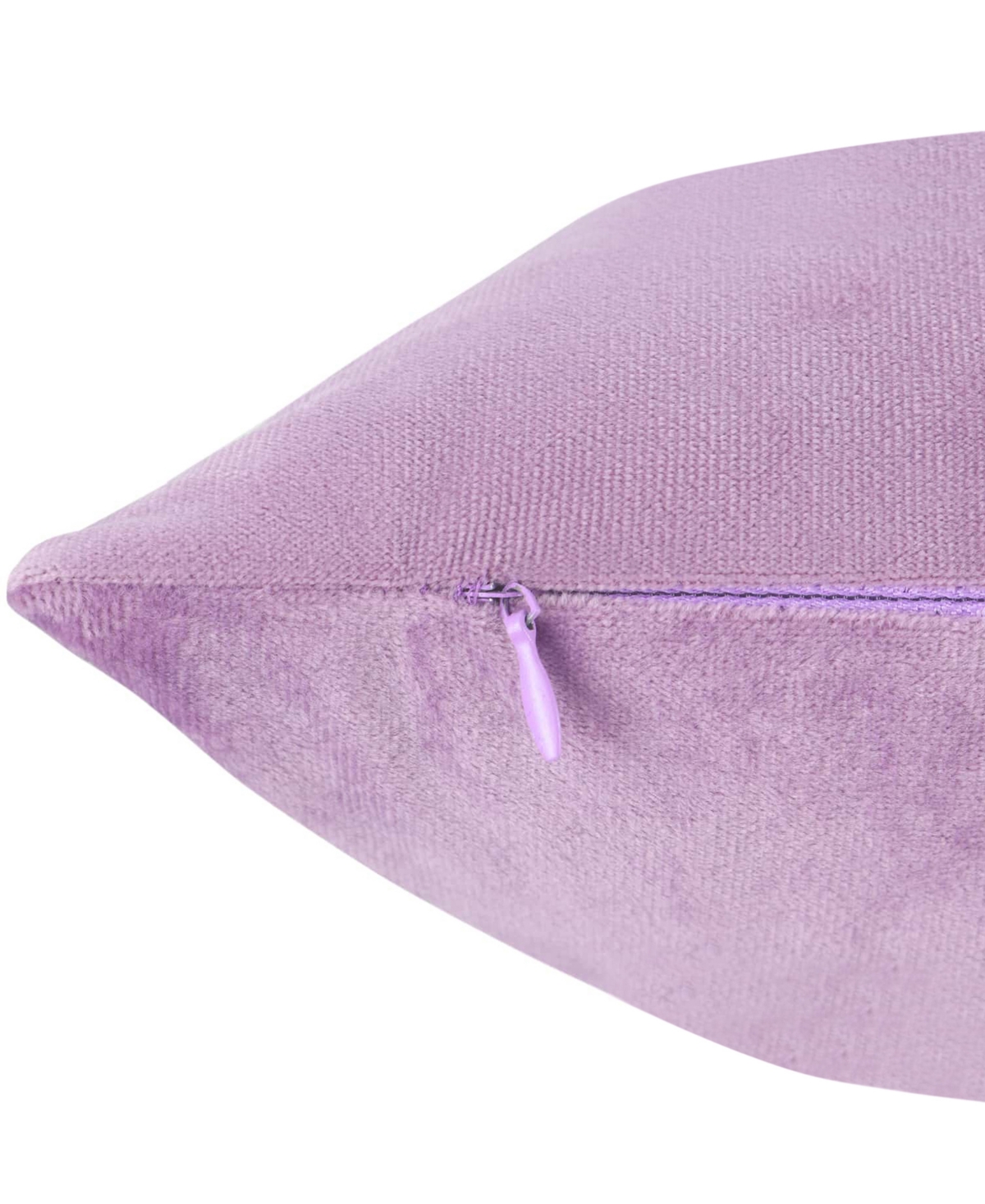 Nestl Elegant 2-pack Velvet Decorative Throw Pillows With Removeable Covers, 20" X 20" In Lavender