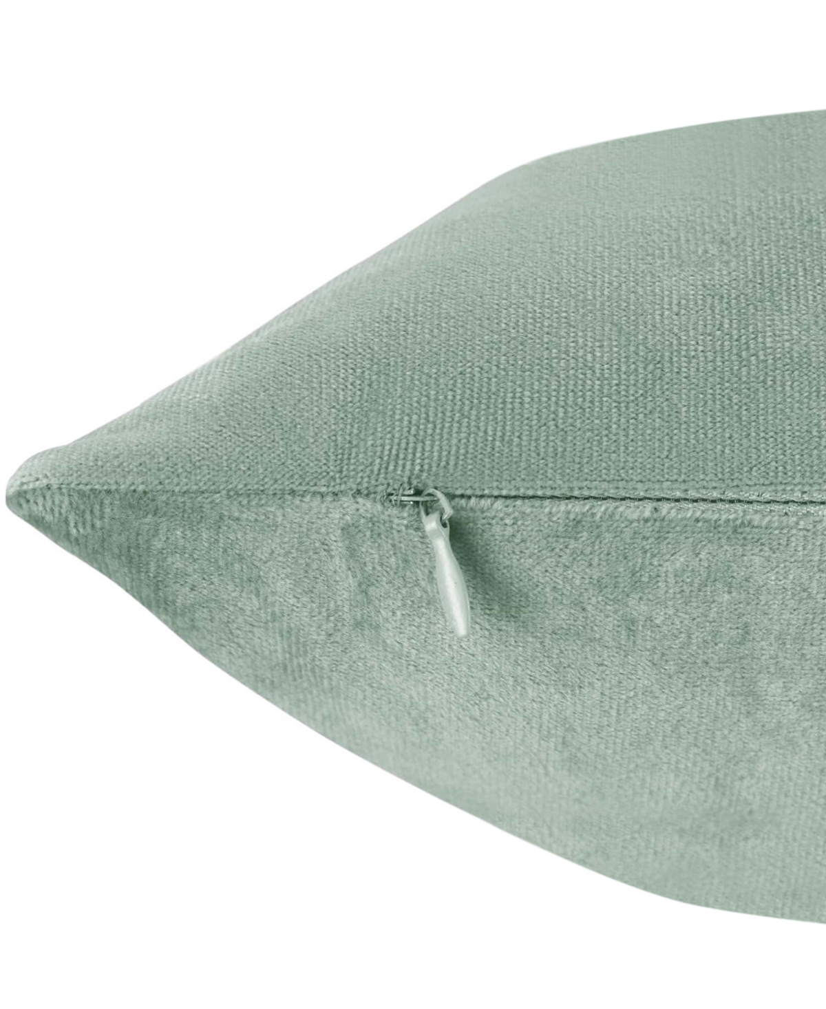 Nestl Elegant 2-pack Velvet Decorative Throw Pillows With Removeable Covers, 20" X 20" In Sage Green