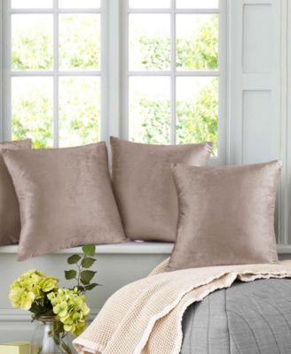 Elegant Velvet Removeable Cover 2-Pack Decorative Pillows, 20" x 20"