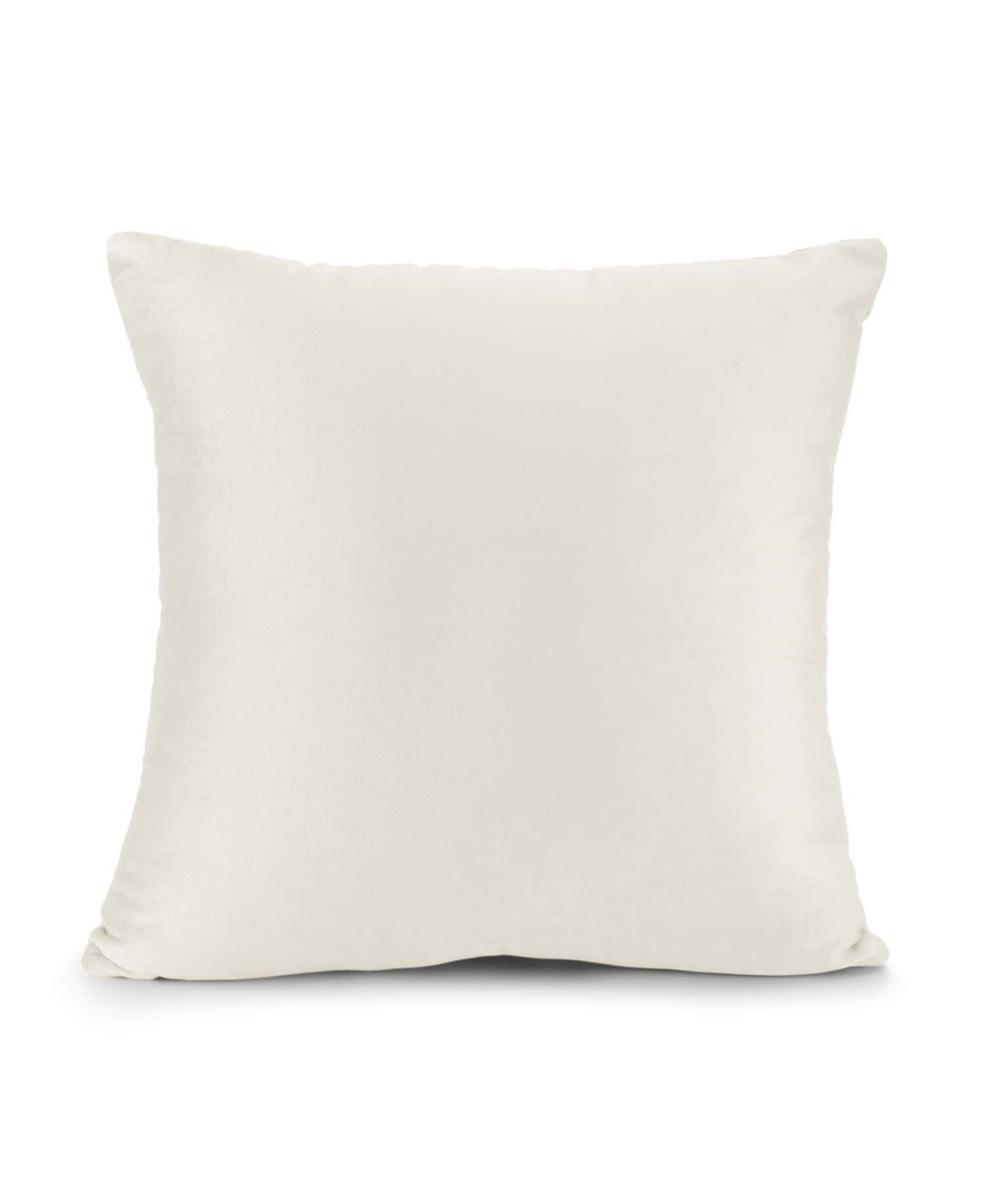 Nestl Elegant 2-pack Velvet Decorative Throw Pillows With Removeable Covers, 22" X 22" In Off White