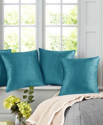 Elegant Velvet Removeable Cover 2-Pack Decorative Pillows, 22" x 22"