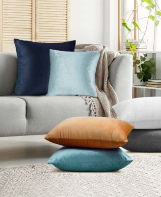 Elegant Velvet Removeable Cover 2-Pack Decorative Pillows, 26" x 26"