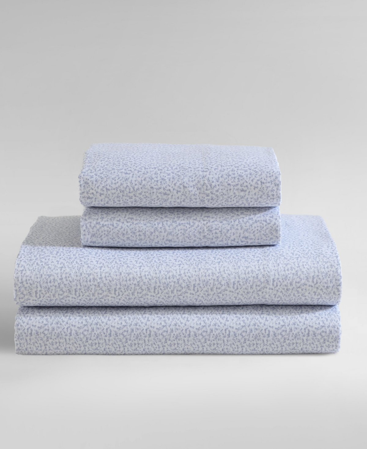 Calvin Klein Abstract Floral Sheet Set In Floral Blue