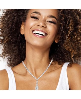 Crystal Drop Pendant Necklace