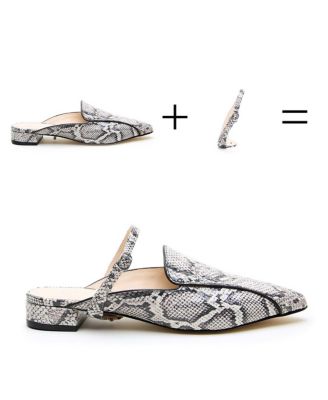 Women's Python Twiggy Customizable Pointed Loafer Slides
