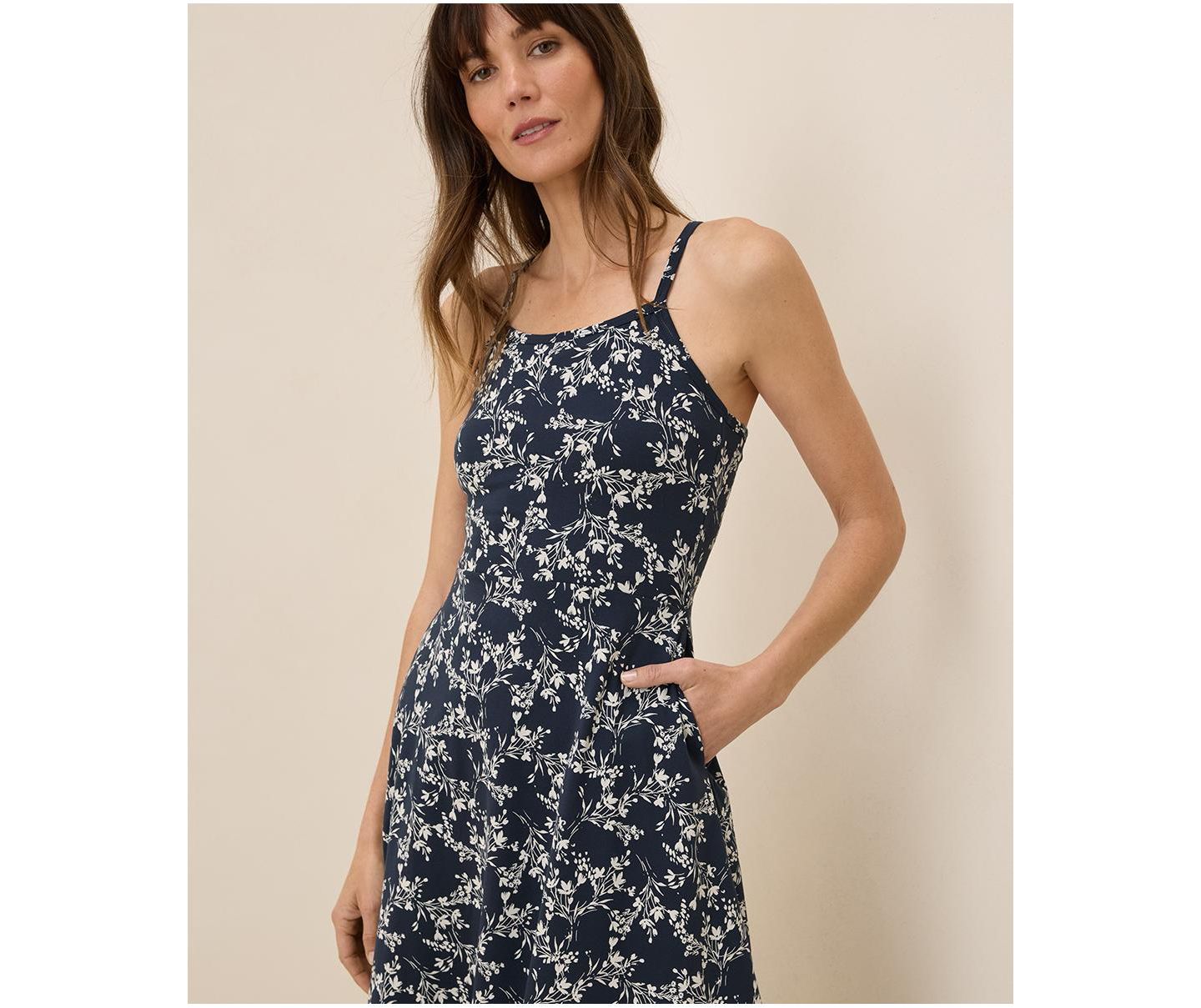 Женское платье Pact Fit & Flare Midi, цвет: Полуночный синий — фото 2