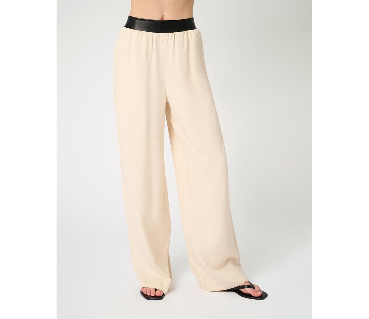 Women's Straight Leg Pant - Black/taupe