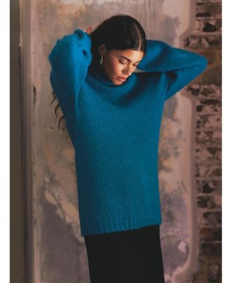 Women's Alpaca Cott Slch Turtleneck Sweater