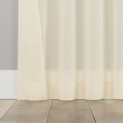 Nahla 100% Cotton Sheer Rod Pocket Curtain Panel