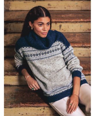 Women's Donegal Oversized Turtleneck Sweater