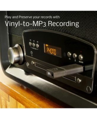 Kingston 7-in-1 Stereo System with Turntable, Bluetooth, CD, Radio, USB Playback & MP3 Recording – Vinyl Record Player (RR75)