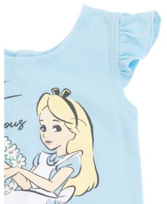 Toddler Girls Minnie Mouse Snap Romper and Headband