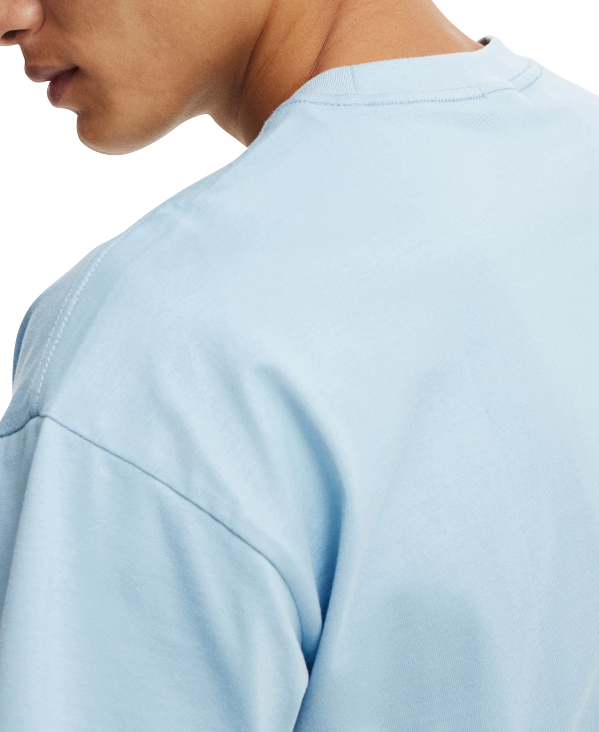 Cotton On Men's Box Fit T-shirt In Blue