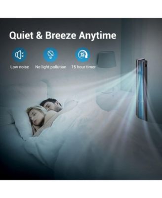 Smart Tower Fan with Remote Control, 6 Hyper Speeds & 3 Modes, 40 inches, 15h Timer Portable Floor Bladeless Fan