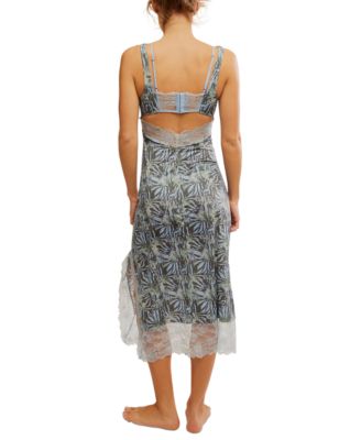 Women's Party Crasher Printed Midi Slip