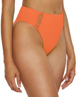 Women's Modern Edge Rib High-Waist Bikini Bottoms