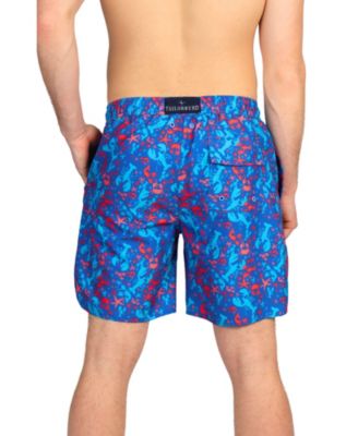 Big & Tall Lobster Print Swim Shorts