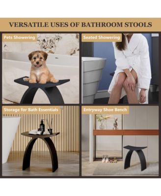 Freestanding Solid Surface Bathroom Shower Stool