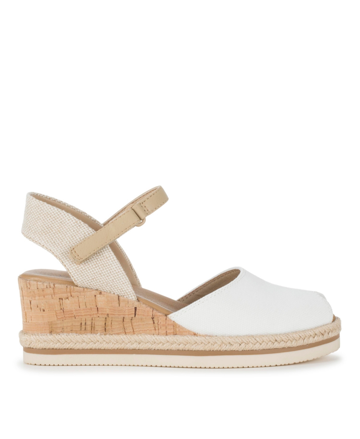 Shop Baretraps Women's Acadia Peep Toe Wedge Sandals In White