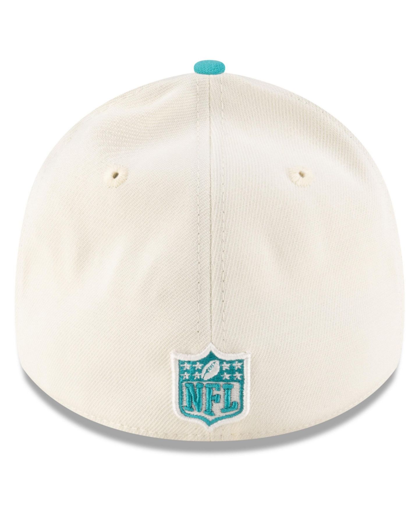 Мужская кепка New Era Cream/Aqua Miami Dolphins 2025 NFL Draft 39THIRTY Flex Hat — фото 3